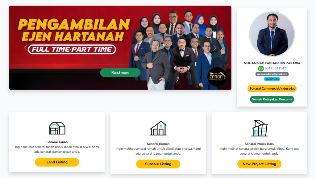 Perunding hartanah berdaftar bersama ServisPerundingHartanah.com. Sedia membantu anda dalam urusan jual beli & sewa rumah secara profesional dan telus.